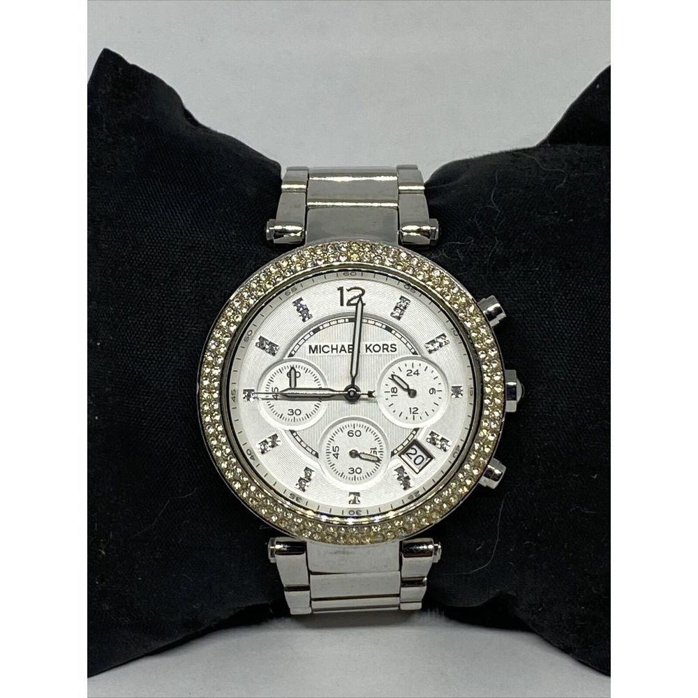 Michael Kors Parker MK5353 Womens Stainless Steel Analog Silver Dial Watch UC787 - Picture 3 of 12